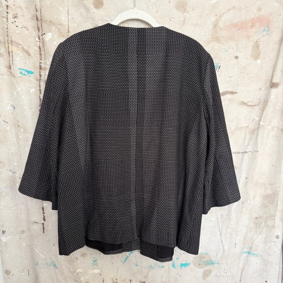 Eileen Fisher Dot Knit Open Front Kurume Jacket - Picture 4 of 5